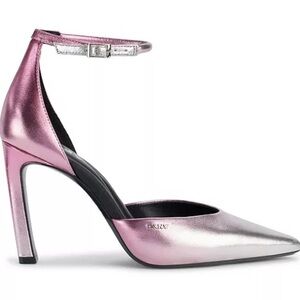 DKNY Shimmering Pink and Silver Heels